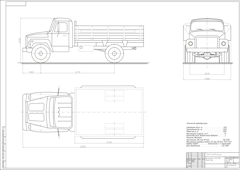 Чертеж ГАЗ-3307