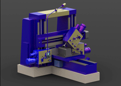 Фрезерный станок. 3D модель