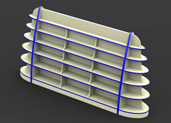 3D модель стеллажа