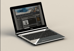 3D модель ноубука Asus