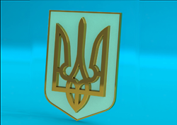 3D модель герба Украины